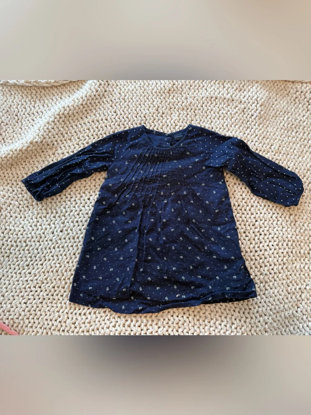 GAP Navy Floral-Print Casual Dress for Kids